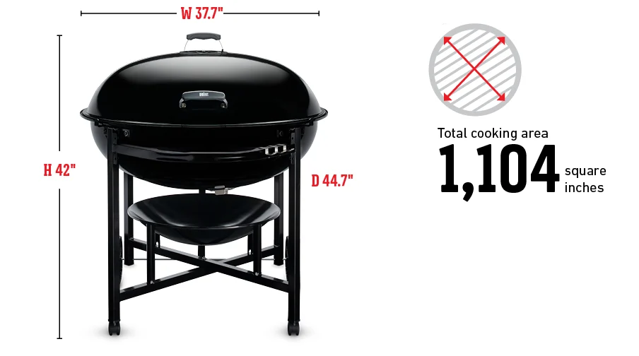 Ranch Kettle Charcoal Barbecue 94cm