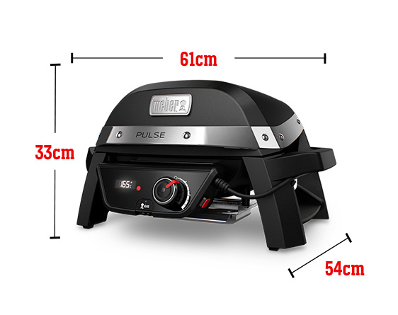 Può contenere 12 hamburger realizzati con una pressa per hamburger Weber, area di cottura totale 1794 cm quadrati, 120 volt