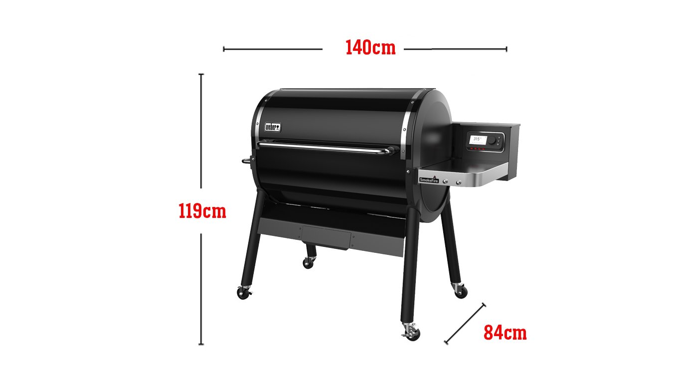 Passer til 20 hamburgere laget med Weber hamburgerpresse, total grillflate på 6503 kvadratcentimeter, Weber Connect smartgrill-teknologi