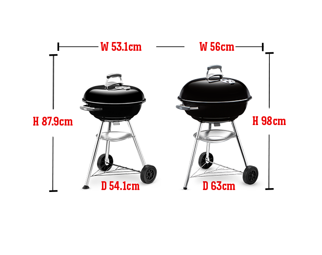 Compact Kettle Charcoal Barbecue 47cm