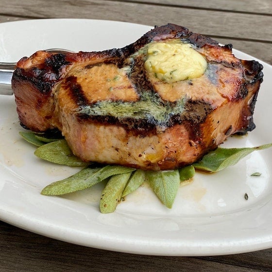  Pork Chop with mustard butter
 
