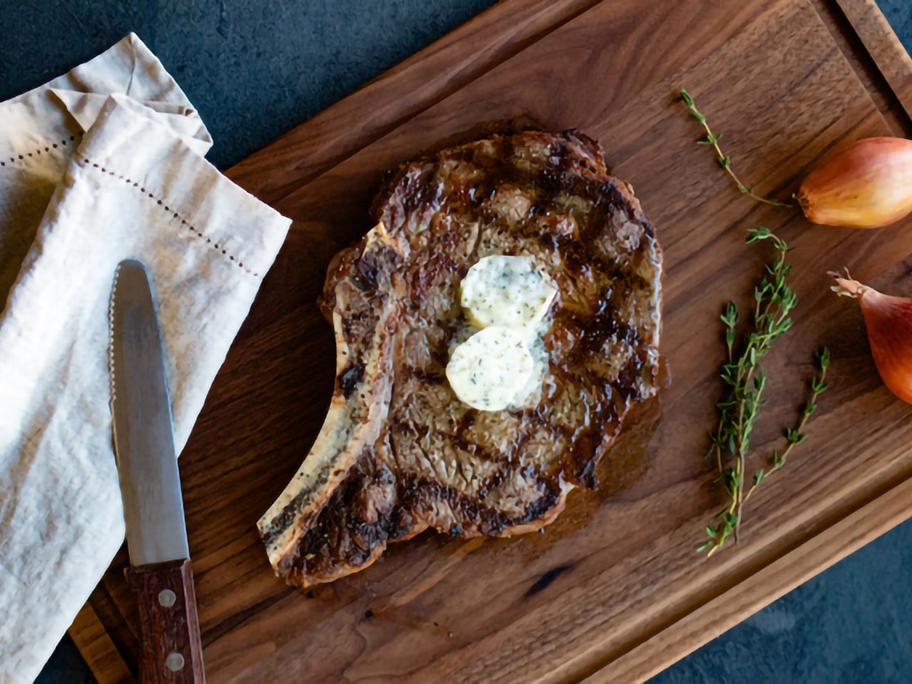  Smoked and Reverse Seared Ribeye Steak

