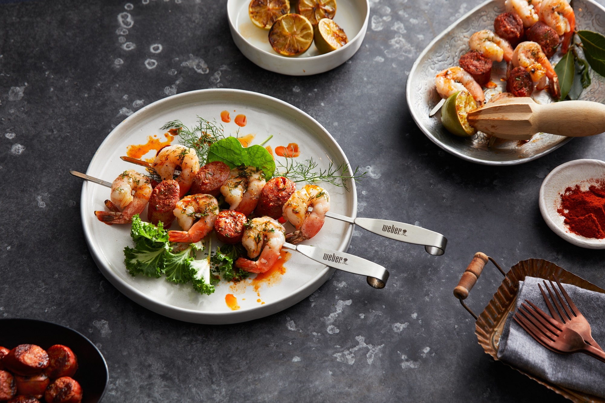  Prawn and Chorizo Skewers

